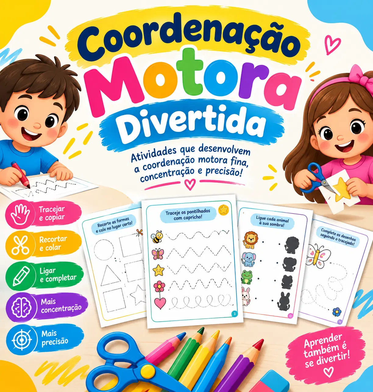 ✂️ Treine a Coordenação Motora de uma forma Divertida