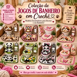Coleção Jogo de Banheiro em crochê
