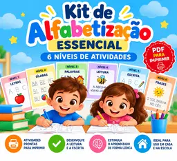 Kit de Alfabetização Essencial — 6 Níveis