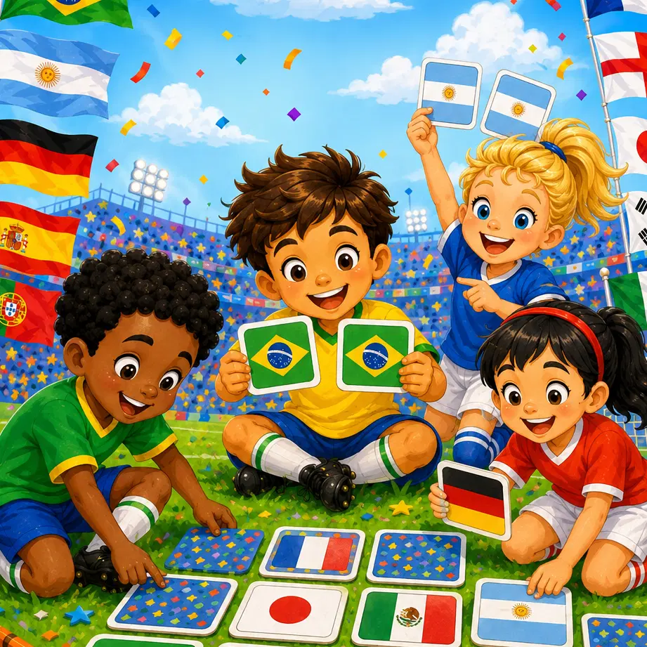 Jogo da Memória dos Países Copa 2026