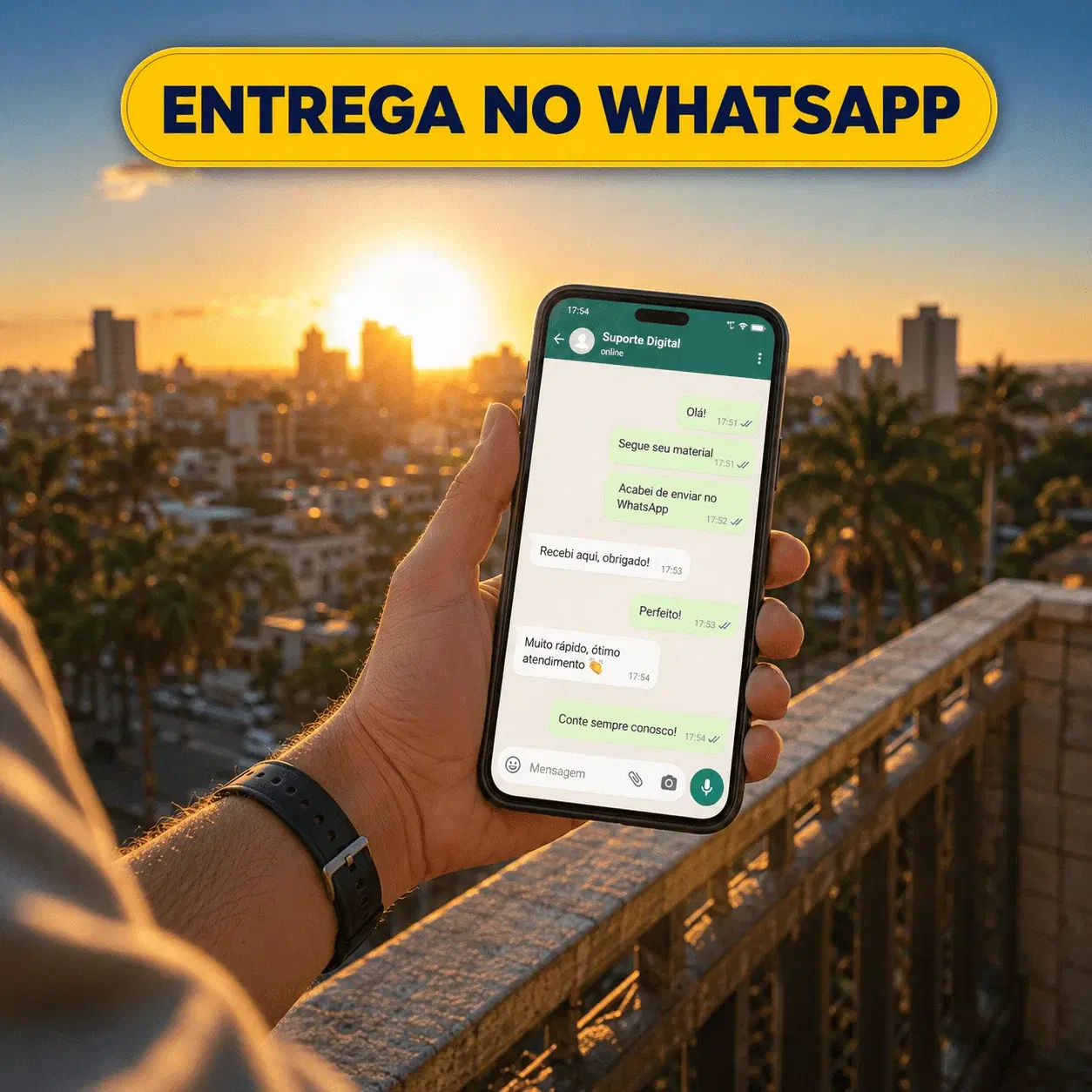 Entrega no WhatsApp