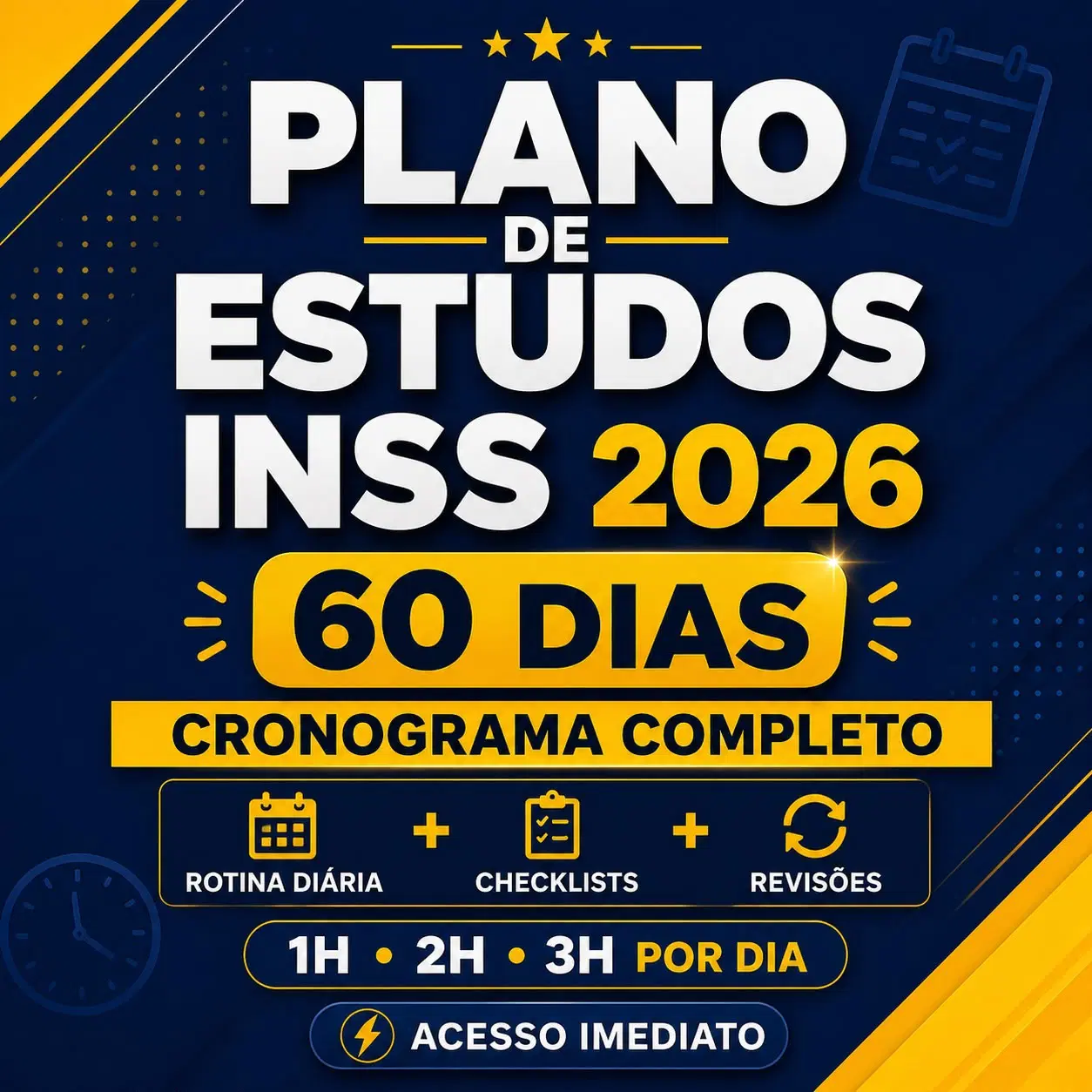 Plano de Estudos INSS 2026 – 60 Dias
