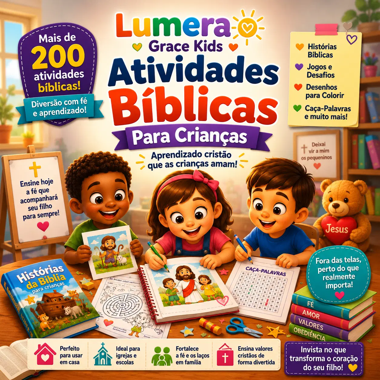 Caderno de Atividades Cristãs - 30 dias com Jesus