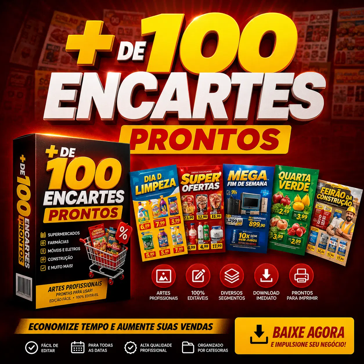 100 ENCARTES PRONTOS