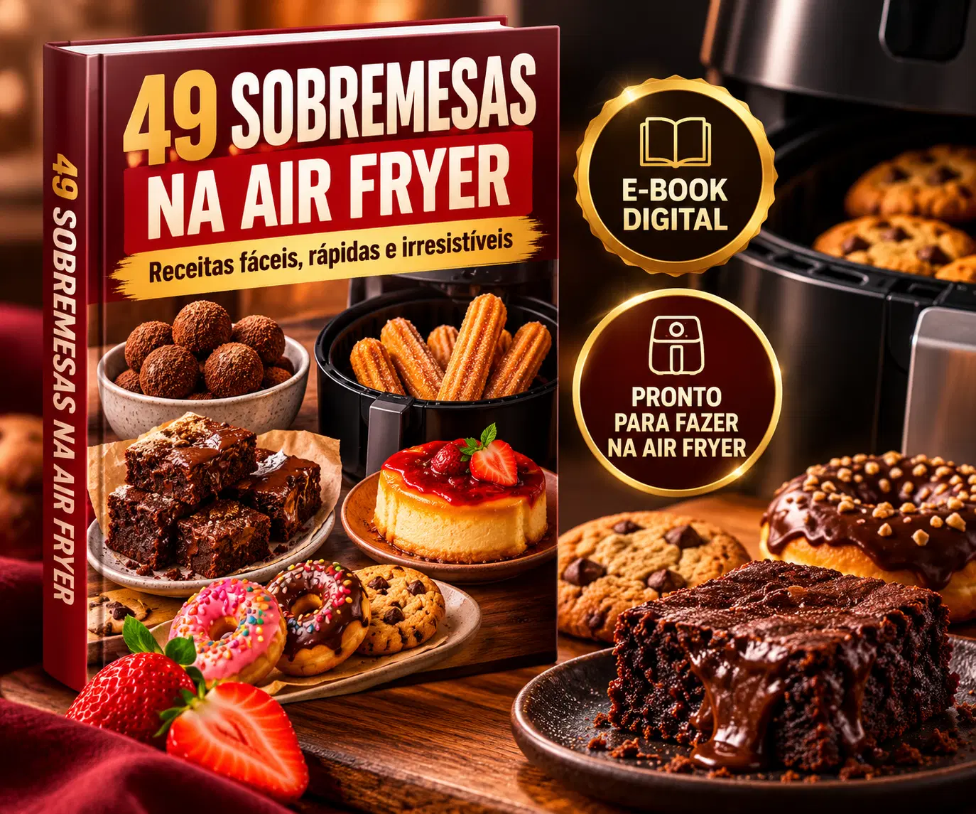 Sobremesas na Air Fryer