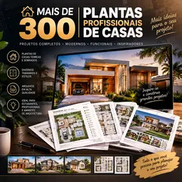 300 Plantas Profissionais de Casas