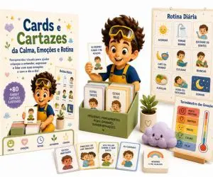 Cards e Cartazes da Calma, Emoções e Rotina