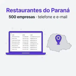 Lista: 500 Restaurantes do Paraná — Básico (telefone + e-mail)