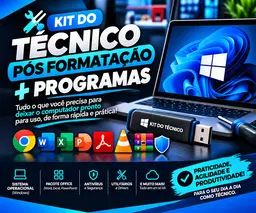 🛠️ Kit do Técnico pós Formatação + Programas 🛠️