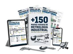 +150 Mapas Visuais de Metrologia Industrial