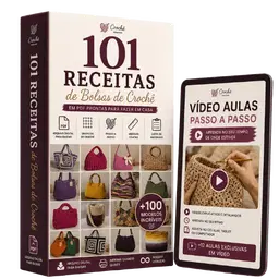 Pacote Básico | +100 Receitas de Bolsas de Crochê para você fazer e lucrar! - Biblioteca do Crochê