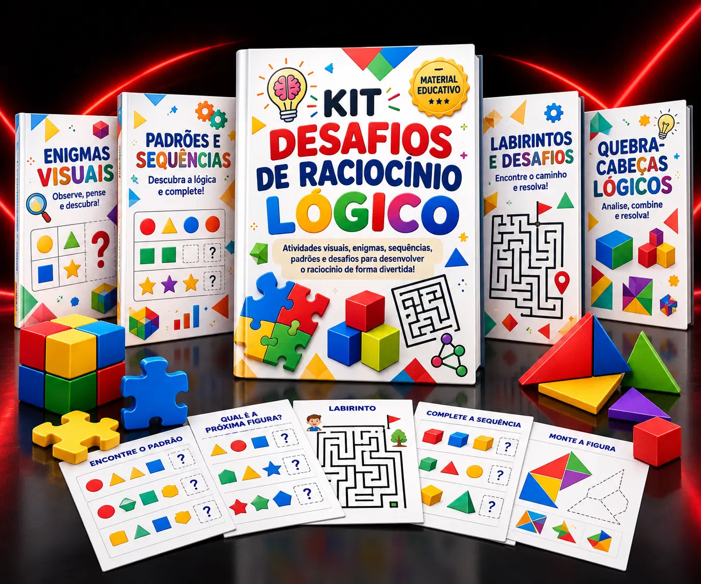 🧠 Kit Desafios de Raciocínio Lógico