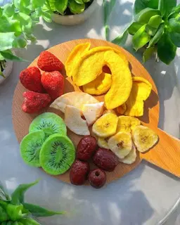 Frutas liofilizadas em casa