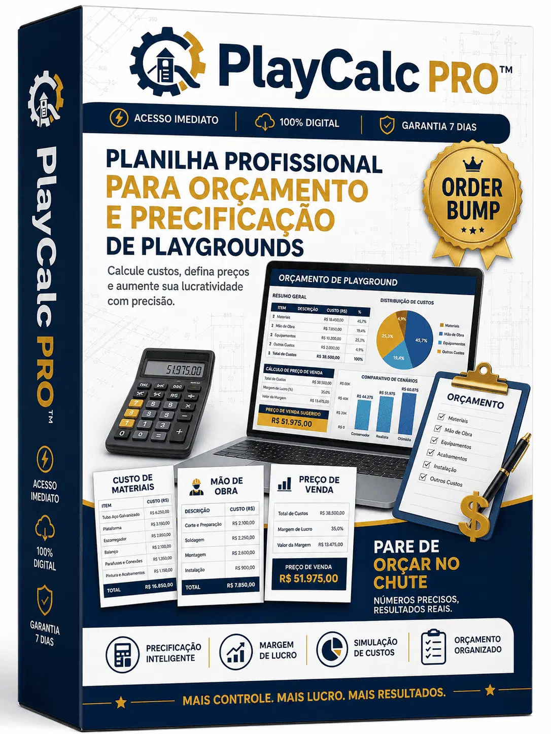 ⚡ Evite prejuízo em cada orçamento