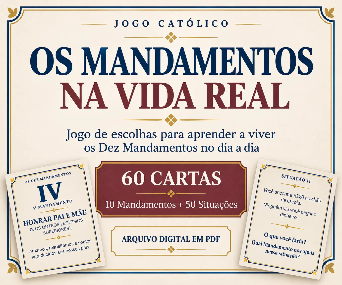 Jogo católico para formar o caráter do seu filho