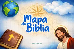 Mapa da Bíblia  - 73 livros da biblia