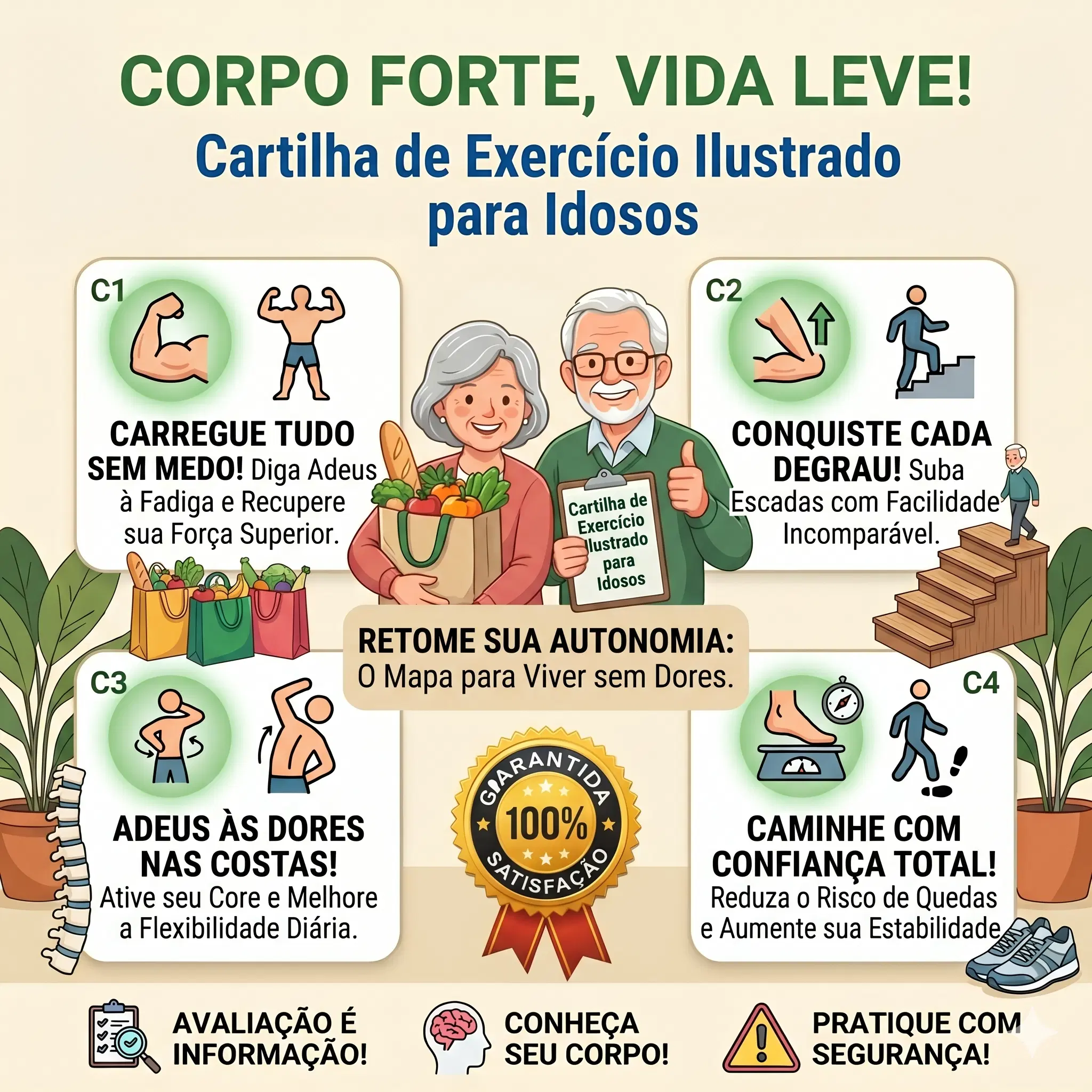 Cartilhas de Exercícios para Idosos