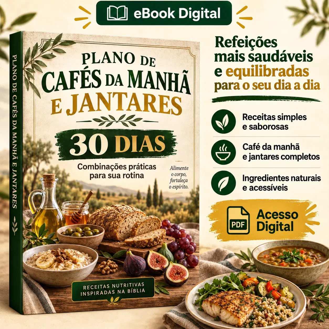 Plano ESPECIAL de Cafés da Manhã e Jantares