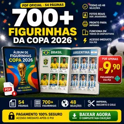 Todas as Figurinhas da Copa de 2026
