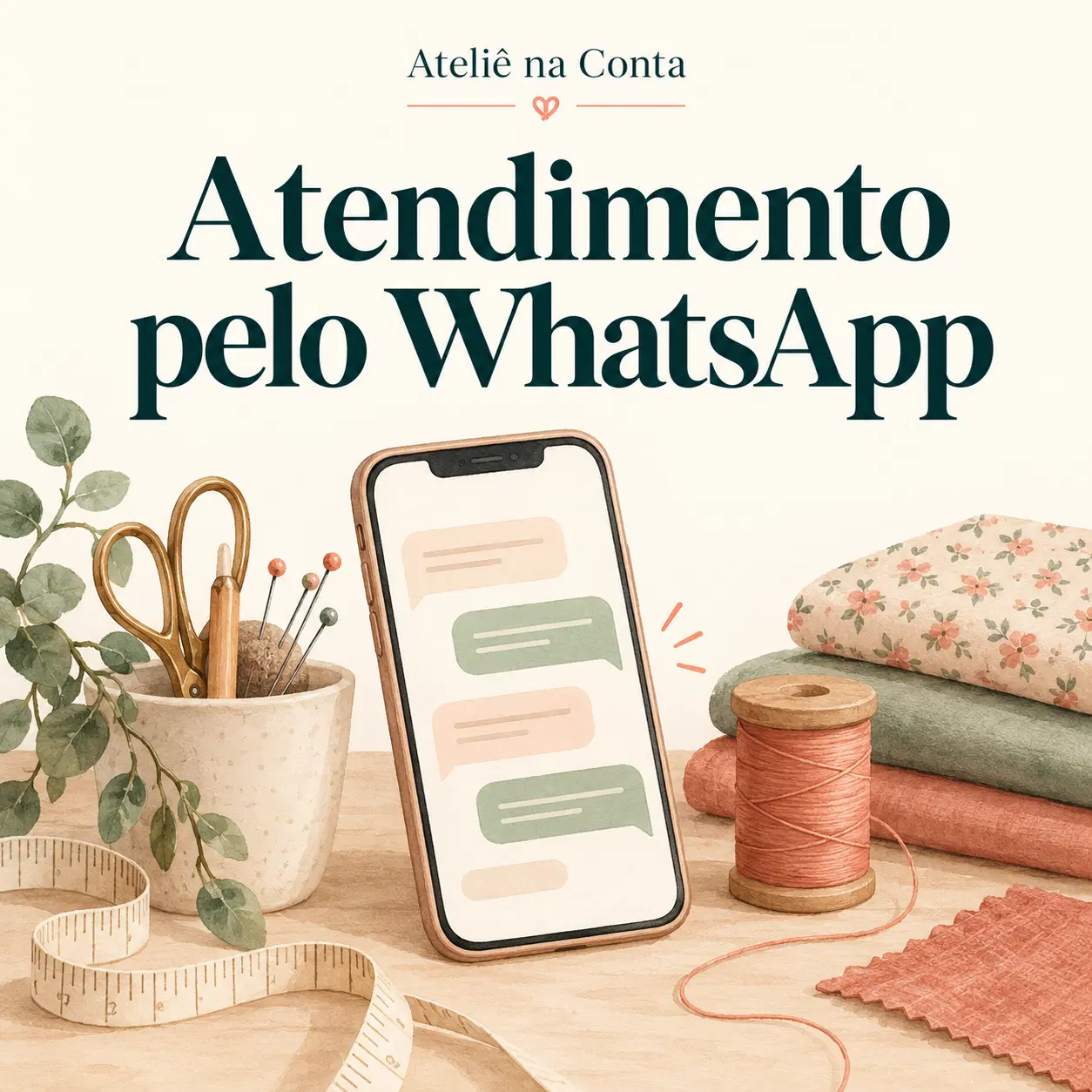 Adicione mensagens prontas para atender seus clientes