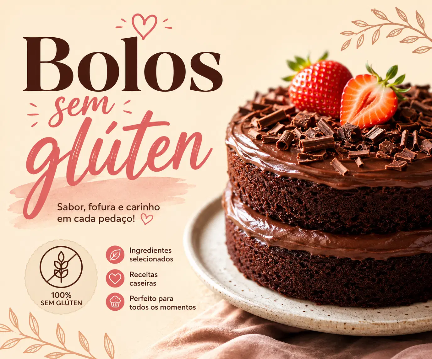 200  Receitas de Bolos sem glúten