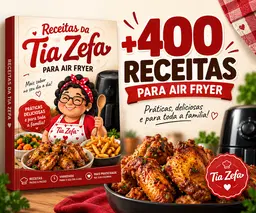 +400 Receitas para Air Fryer | Tia Zefa