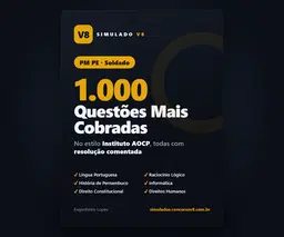 PM PE Soldado — 1.000 Questões Mais Cobradas