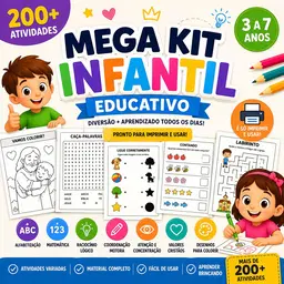 +200 Atividades Infantis Prontas para Imprimir