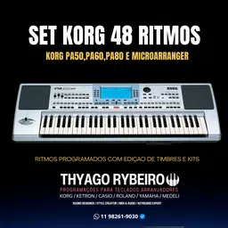 48 Ritmos Profissionais para Korg Pa50, Pa60, Pa80 e MicroArranger  By Thyago Rybeiro