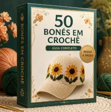 +50 Bonés em Crochê