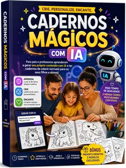 Cadernos Mágicos com IA — Atividades Personalizadas para Crianças