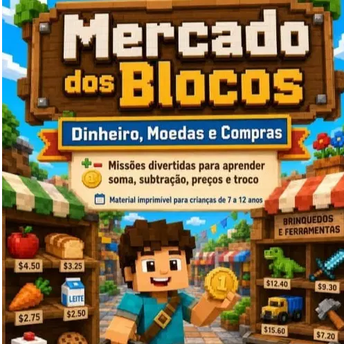 Mercadinho Matemático no Mundo dos Bloco