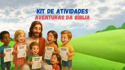 Kit Infantil para Colorir - Aventuras da Bíblia