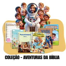 Kit Infantil para Colorir - Aventuras da Bíblia - Completo