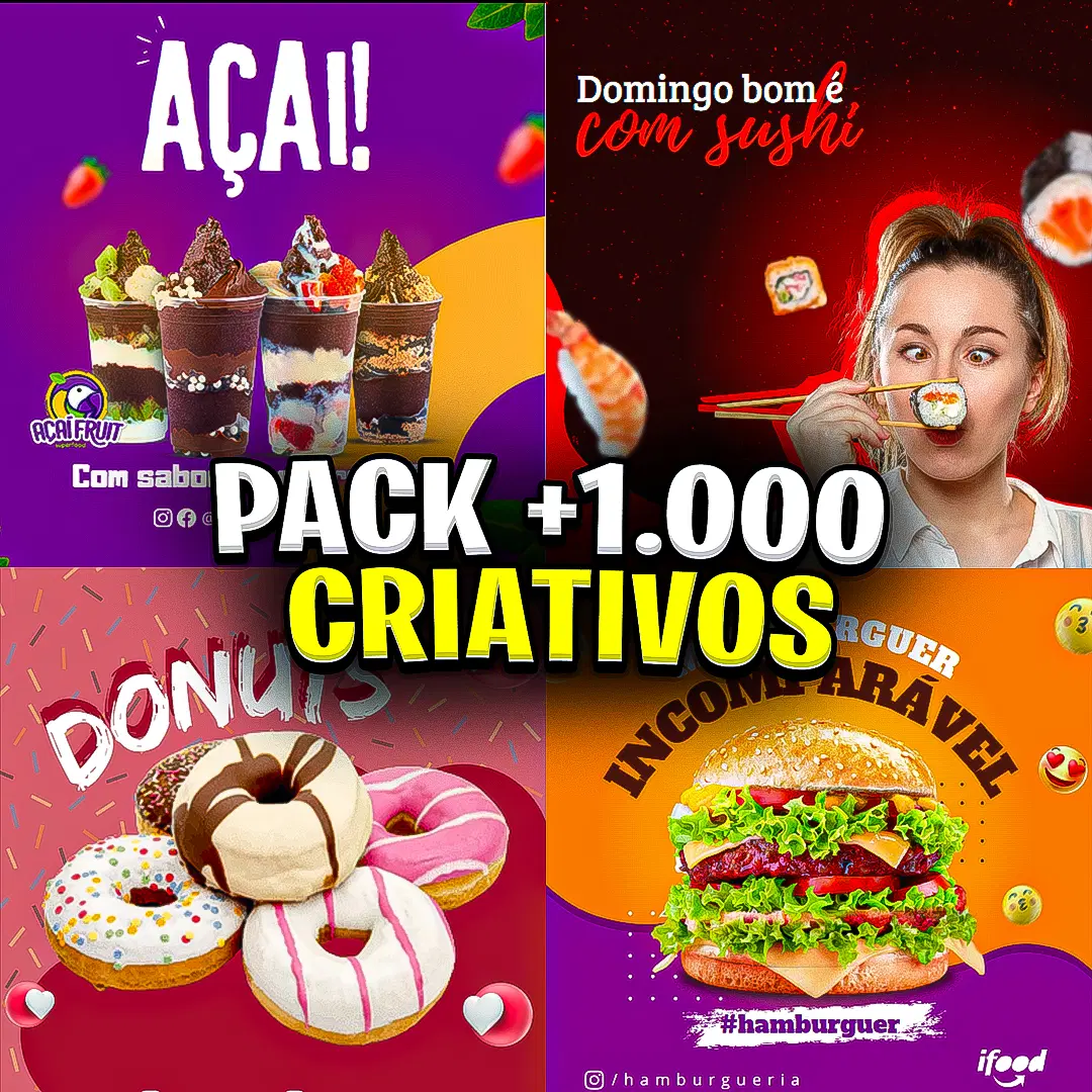 Pack cárdapio editáveis