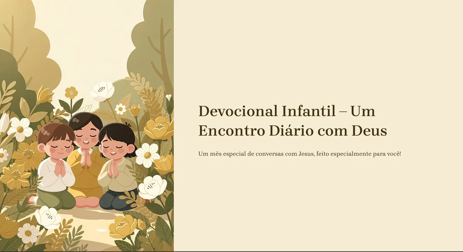DEVOCIONAL DIÁRIO INFANTIL