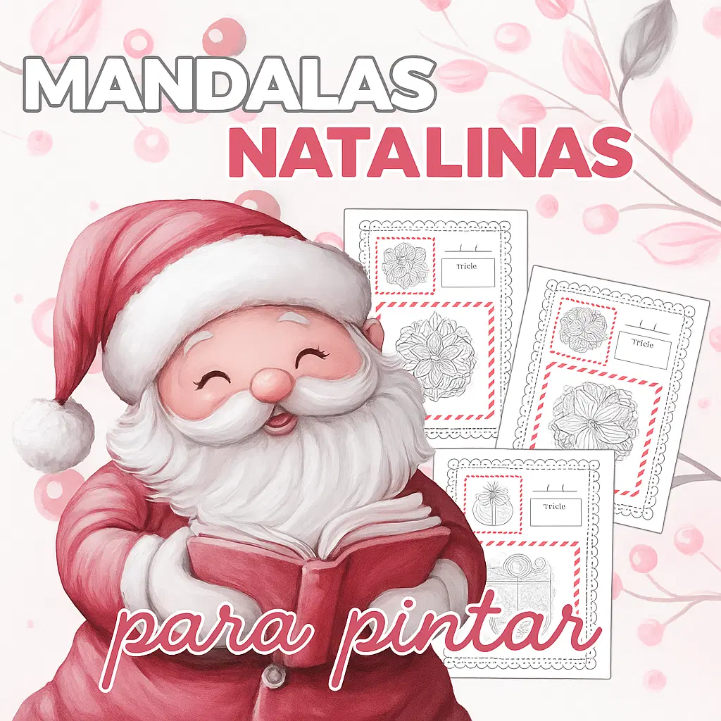 Mandalas Natalinas para Pintar