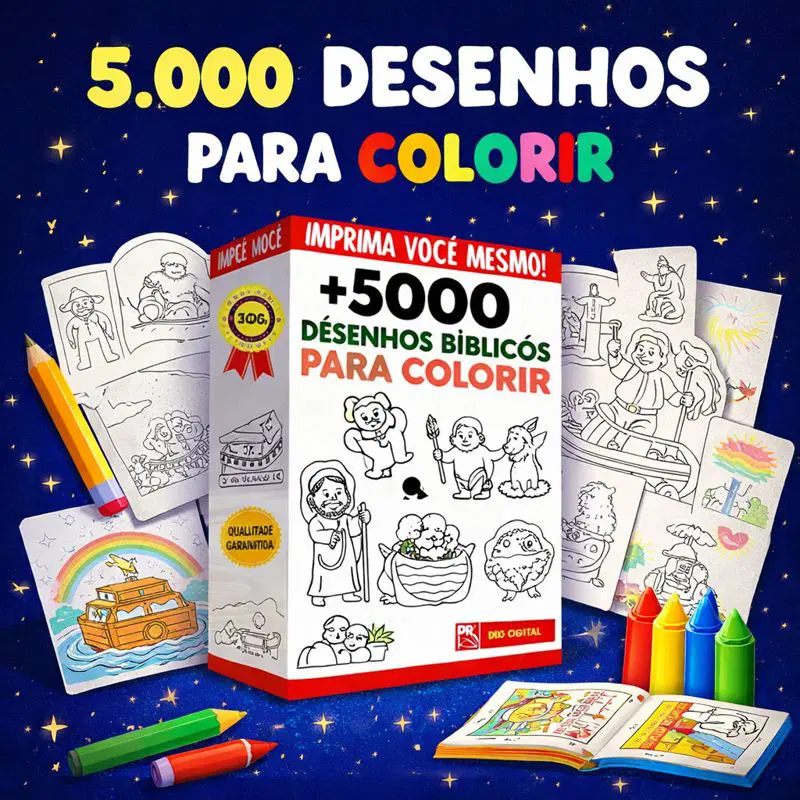 5.000 Desenhos Bíblicos para Colorir