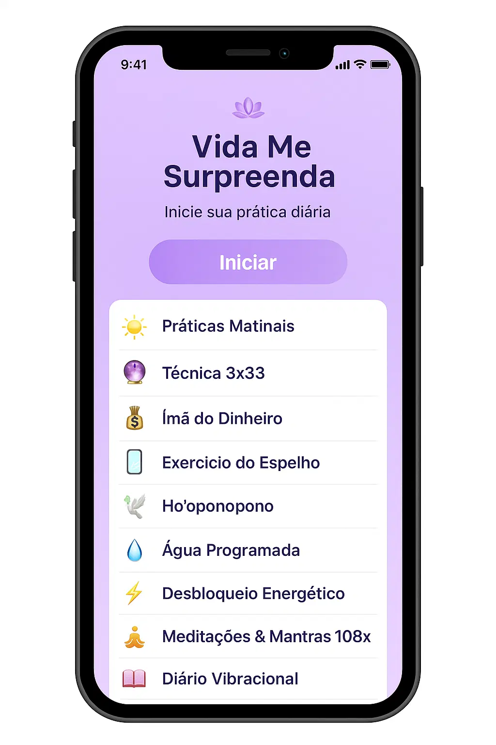 app Vida me surpreenda! 🌸