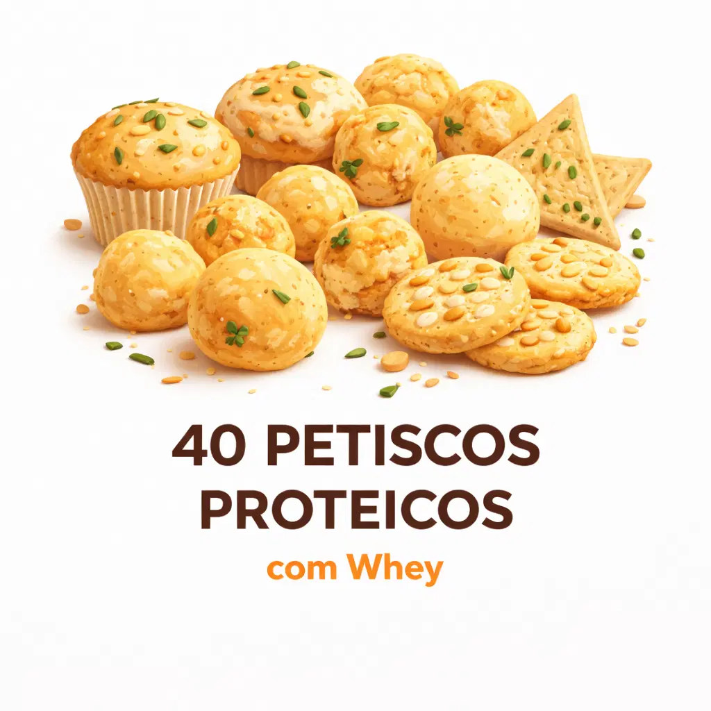 40 Petiscos Proteicos com Whey (Salgados)