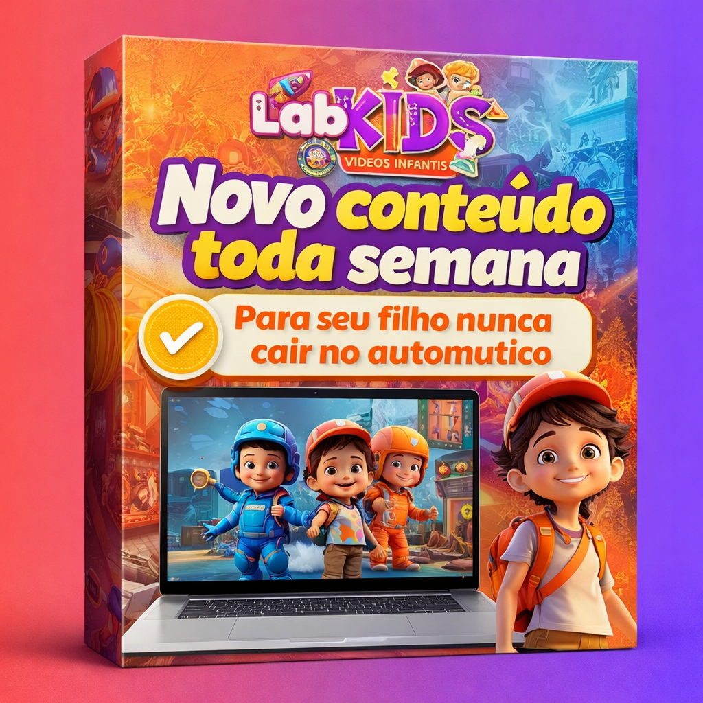 Conteúdo novo toda semana para seu filho