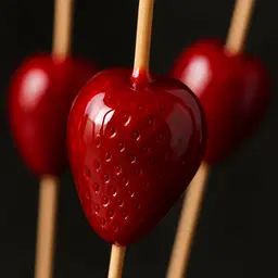 Morango Do Amor Calda Espelhada