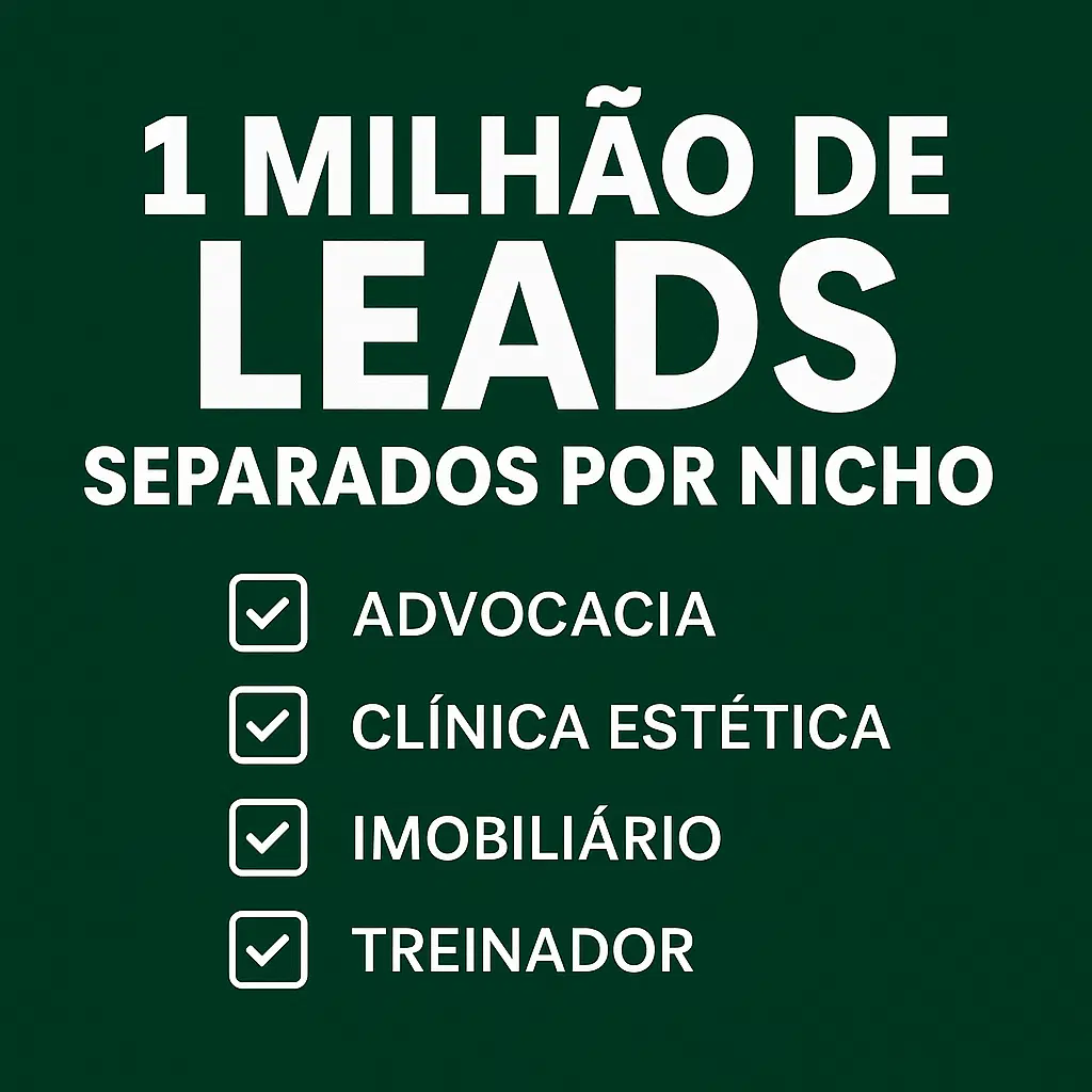 📲  1 Milhão de Leads — ZAPBASE SEGMENTADA