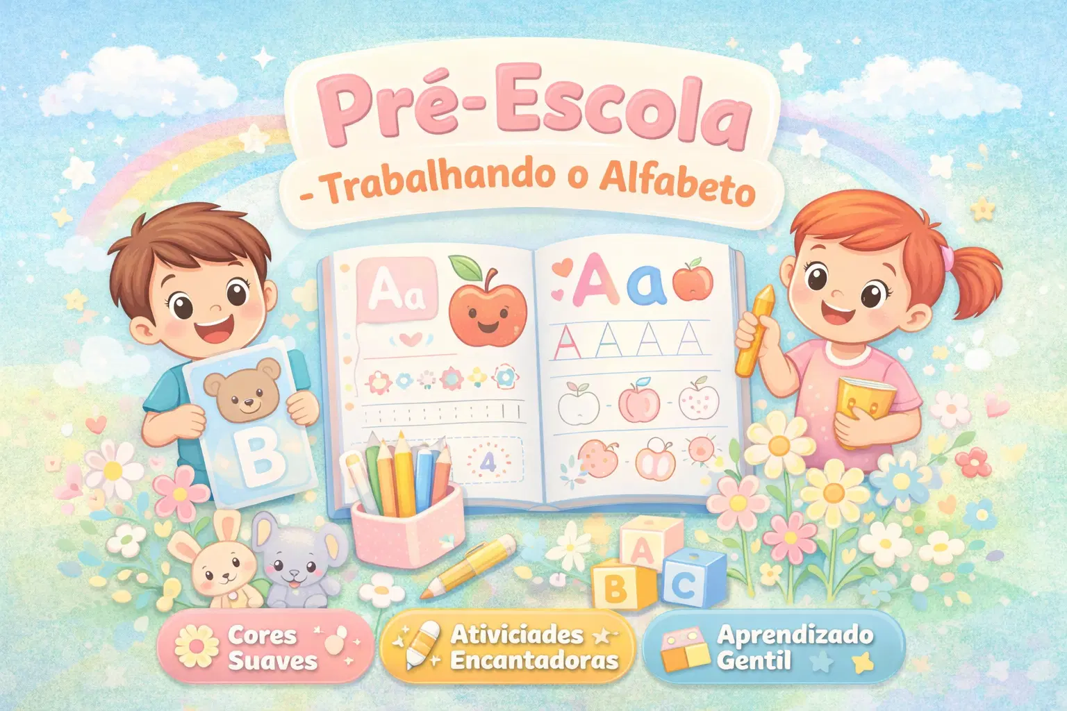 O primeiro contato com as letras de forma leve e encantadora