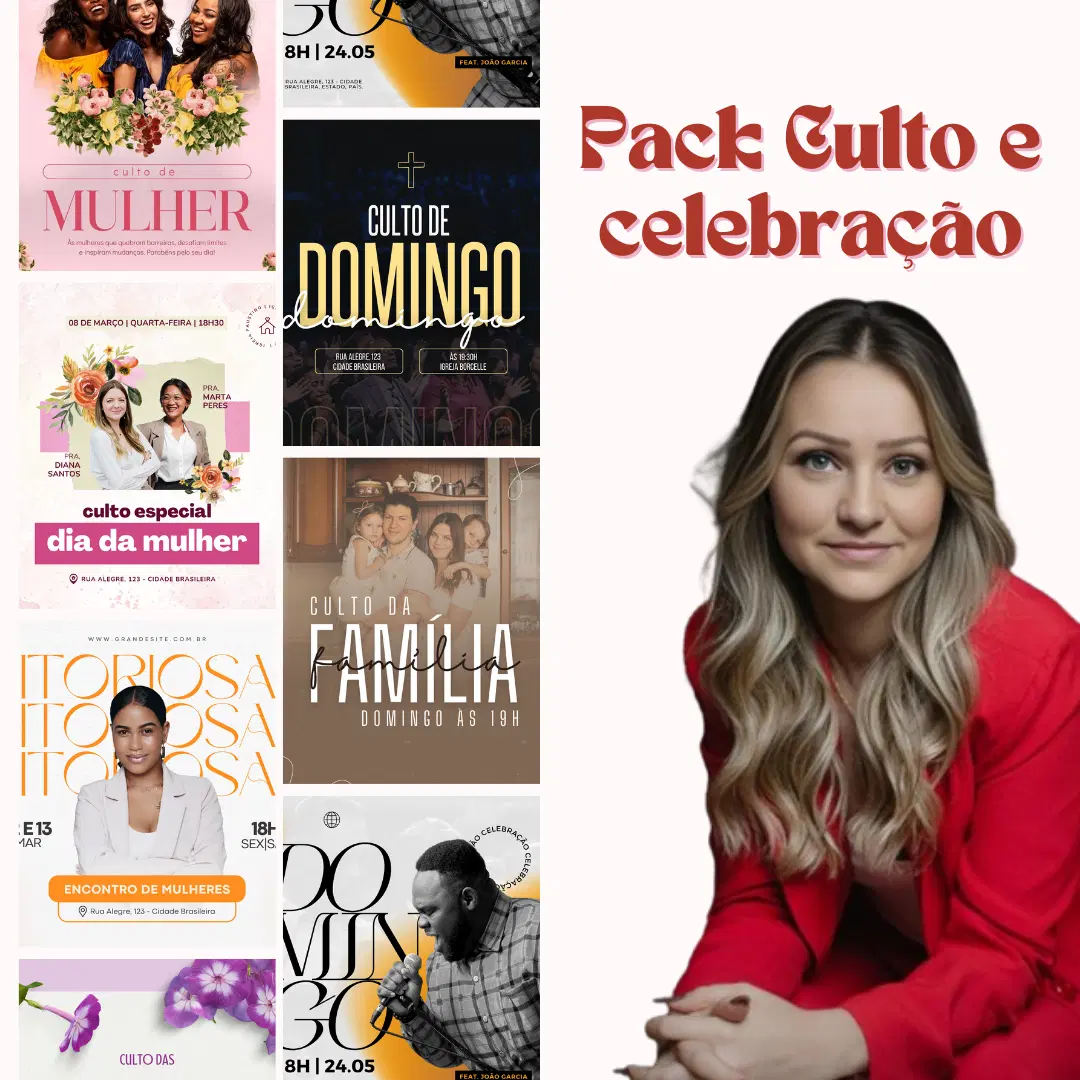 PACK CANVA CULTO E CELEBRAÇÃO