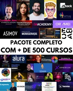 Pacote Completo com Todos os Cursos + Bônus e Ferramentas