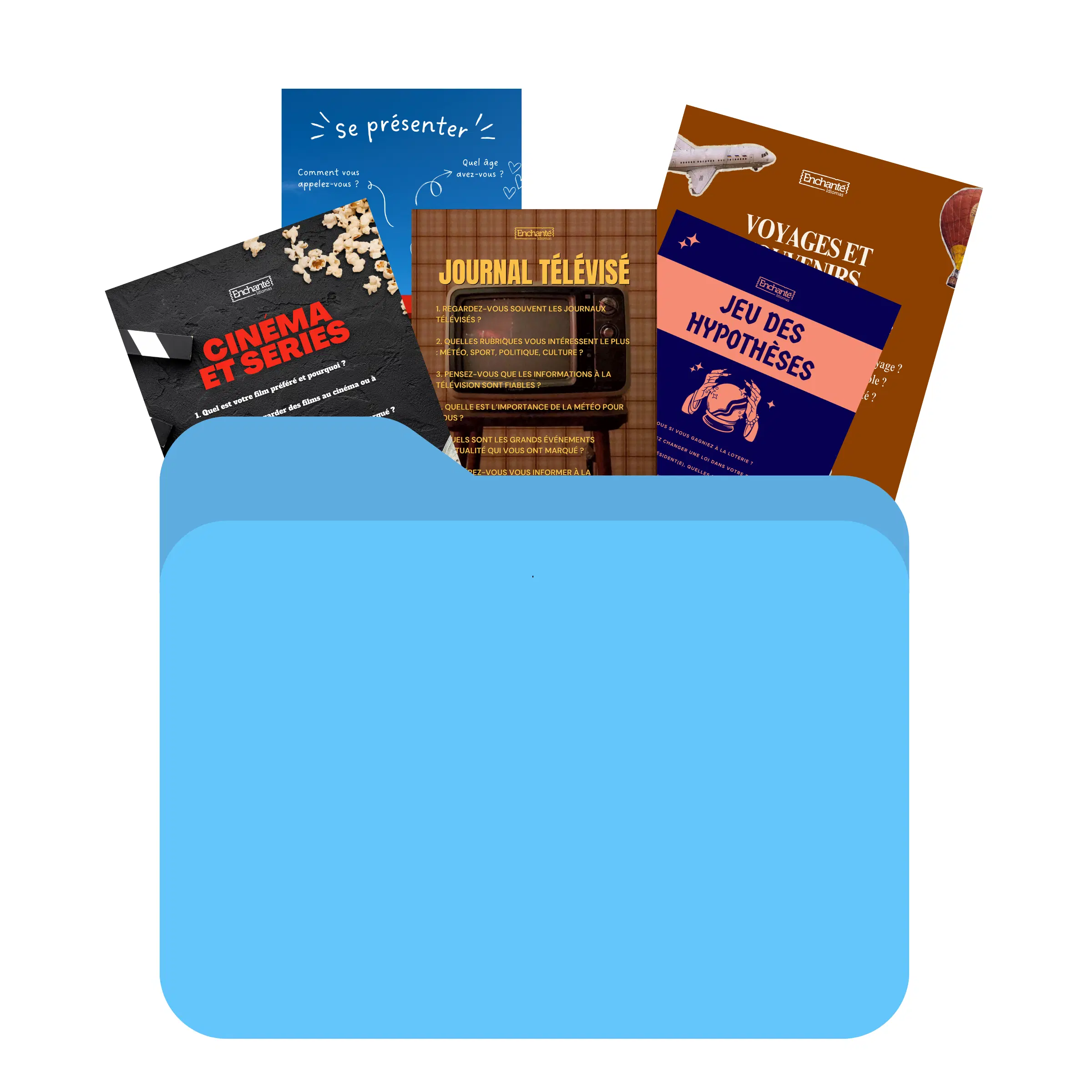 Pack c/ 30 atividade de francês