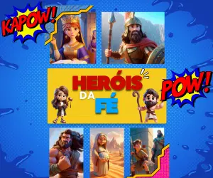 Álbum de Figurinhas Heróis da Fé