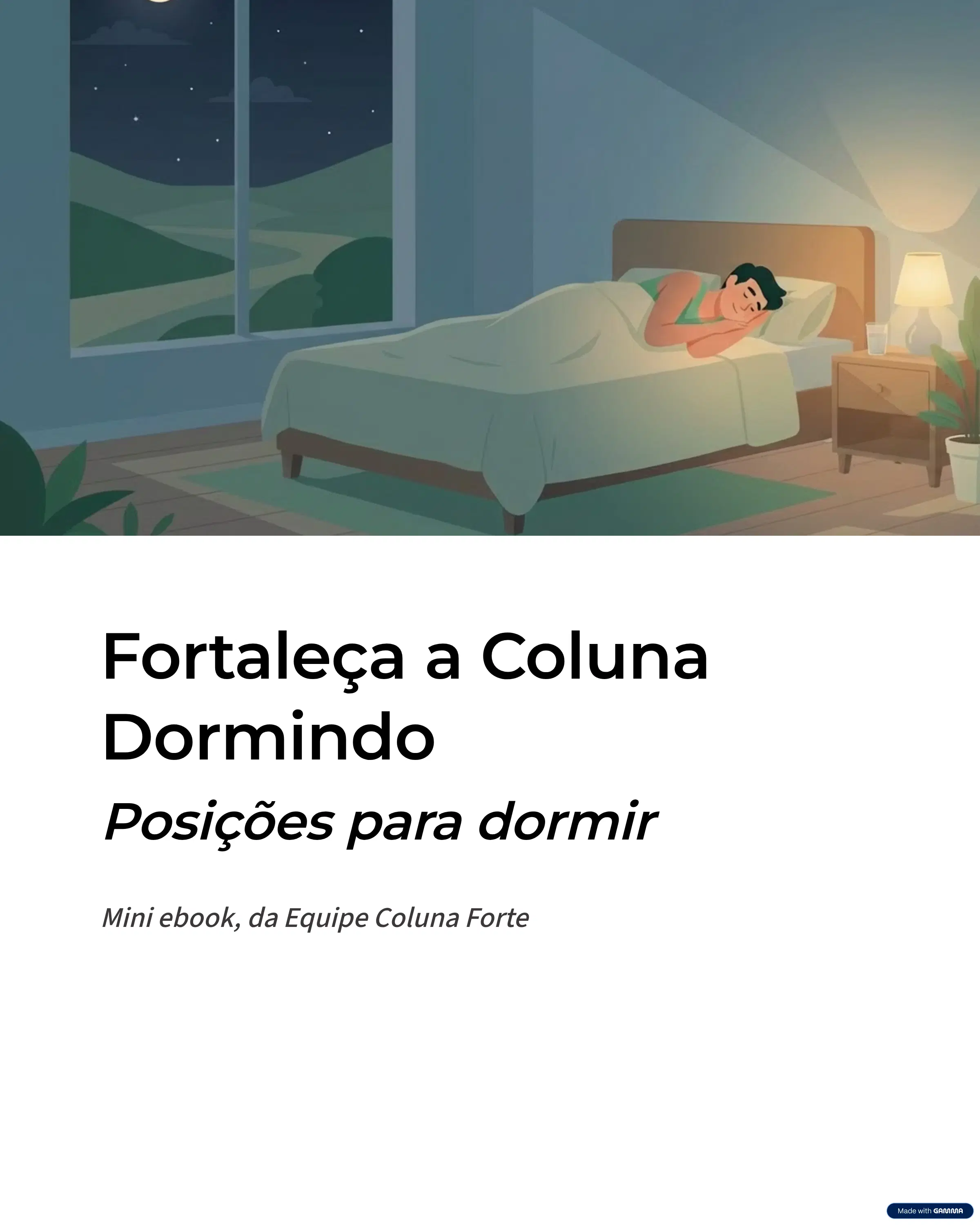 Fortaleça a Coluna Dormindo (Posições Para Dormir)