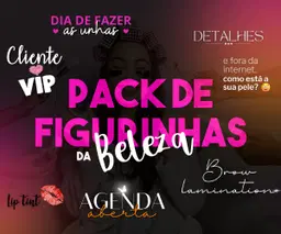 Pack de figurinha  Beauty Pro